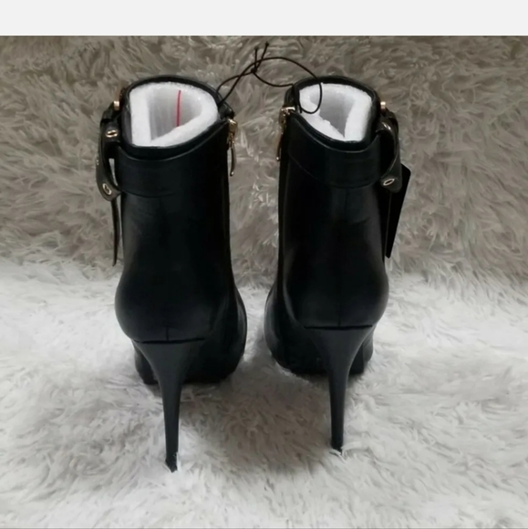 Black women's boots, high heels, various sizes synthetic leather upper - Picture 2 of 12